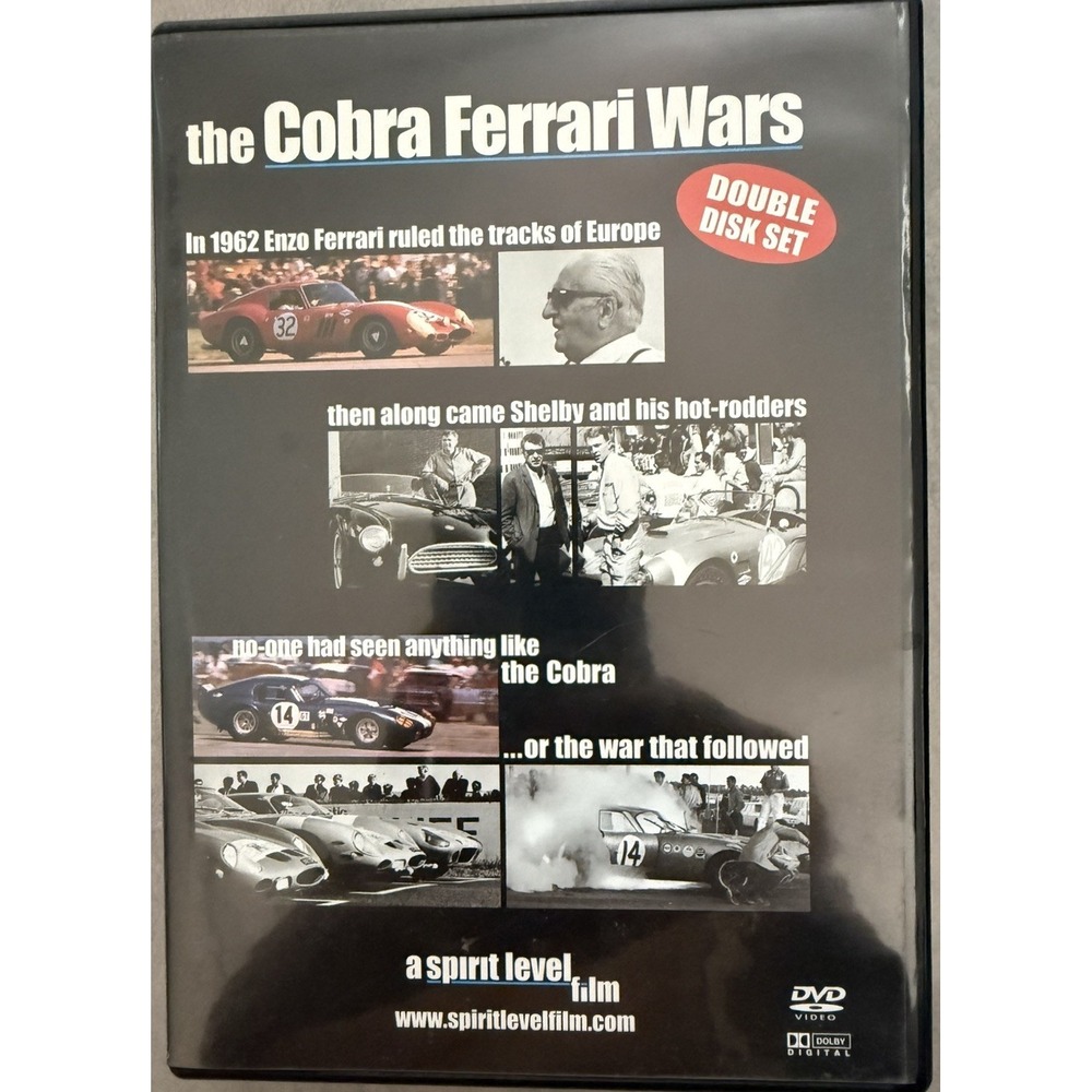 The Cobra Ferrari Wars DVD 2-Disc Set Carroll Shelby Enzo Ferrari Racing Film